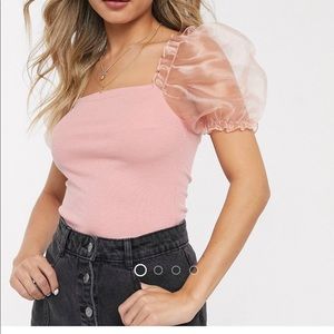 Puffed sleeve top 💖💖💖